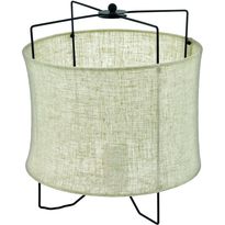 Pöytävalaisin Eglo Zina E27 maks. 40W IP20 musta/pellava