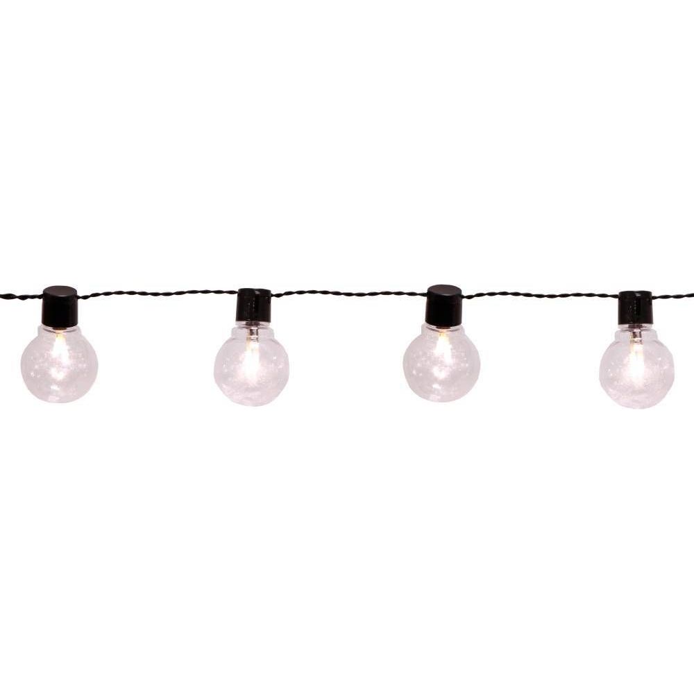 LED-ulkovalosarja Eglo Partaj, 16-osainen, musta/kirkas