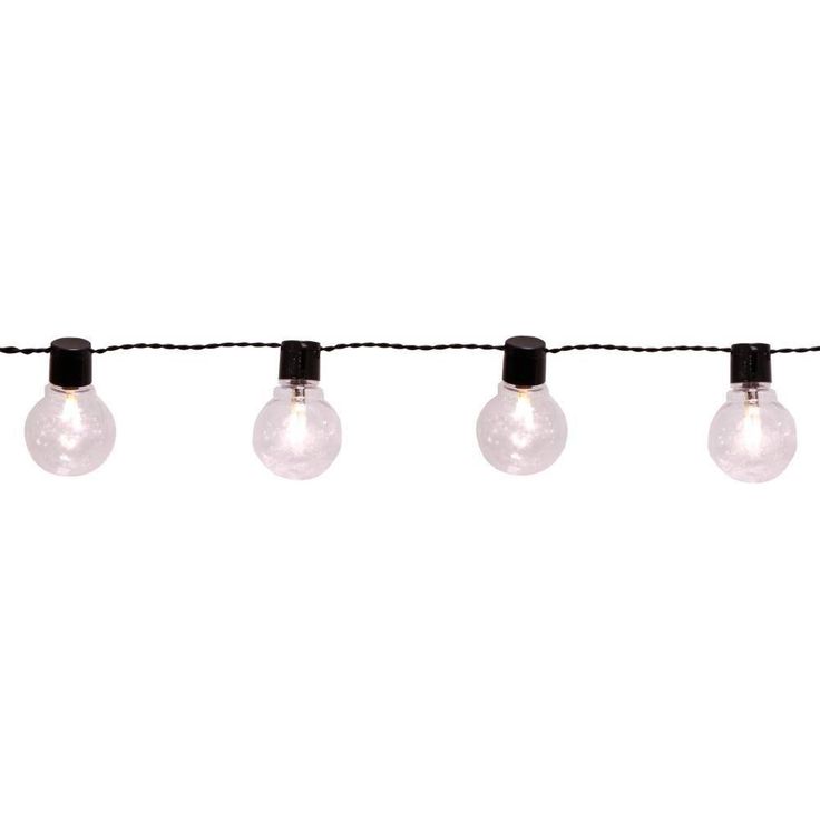 LED-ulkovalosarja Eglo Partaj, 16-osainen, musta/kirkas