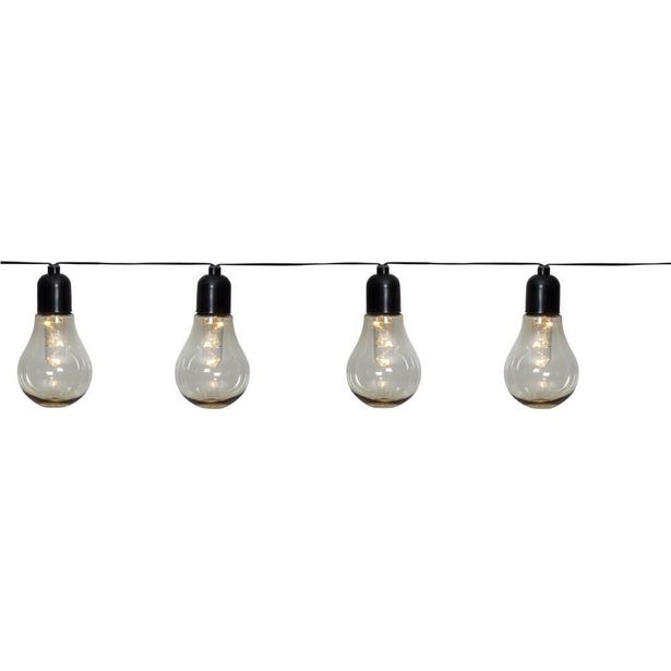 LED-ulkovalosarja Eglo Libisa, 10-osainen, musta/kirkas