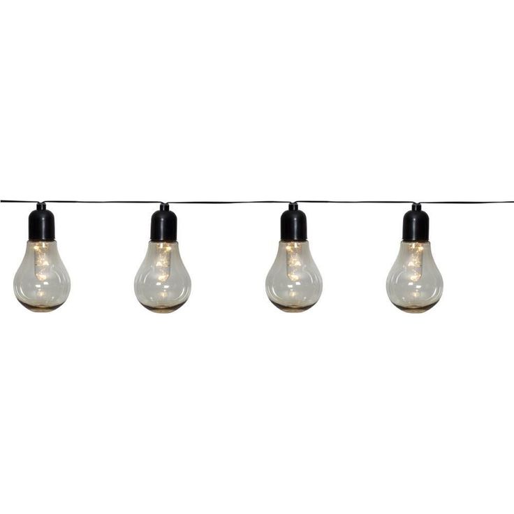 LED-ulkovalosarja Eglo Libisa, 10-osainen, musta/kirkas