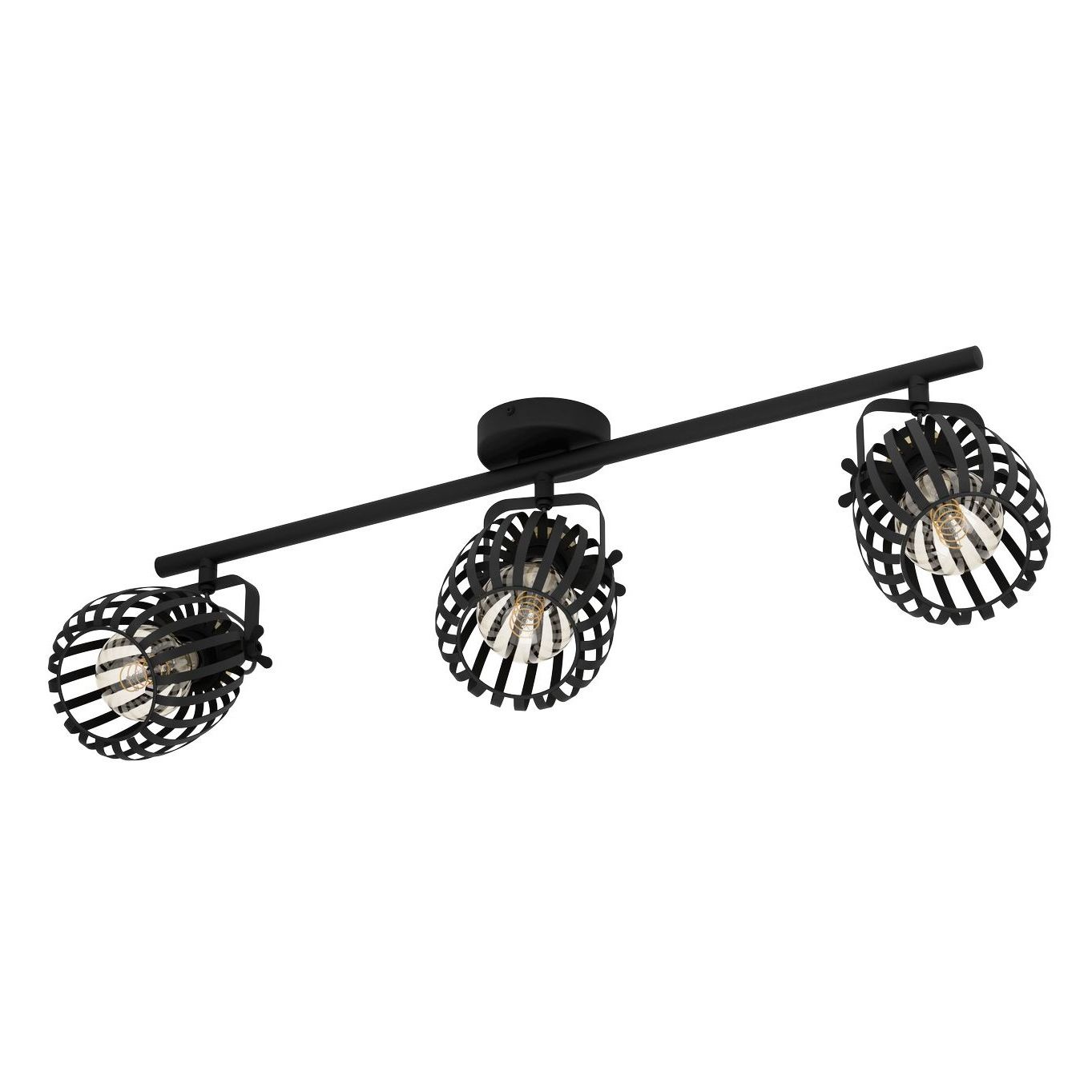 Kattovalaisin Eglo Girona, 3xE27, 40W, IP20, musta