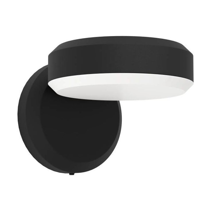LED-ulkoseinävalaisin Eglo Fornaci, musta/valkoinen