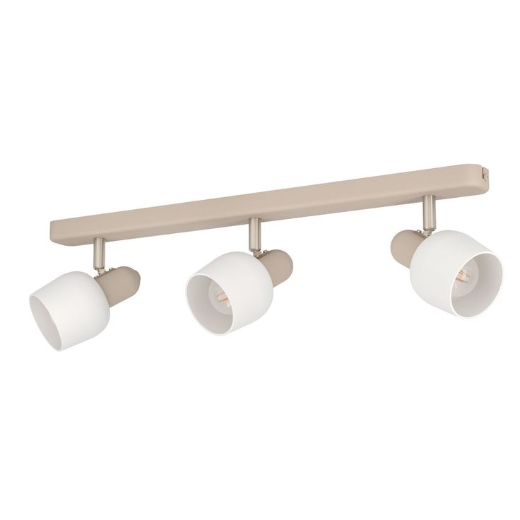 Kattovalaisin Eglo Corato, 3xE14, 18W, IP20, hiekka/valkoinen