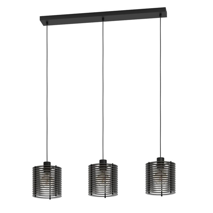 Riippuvalaisin Eglo Segovia, 3xE27, 40W, IP20, musta