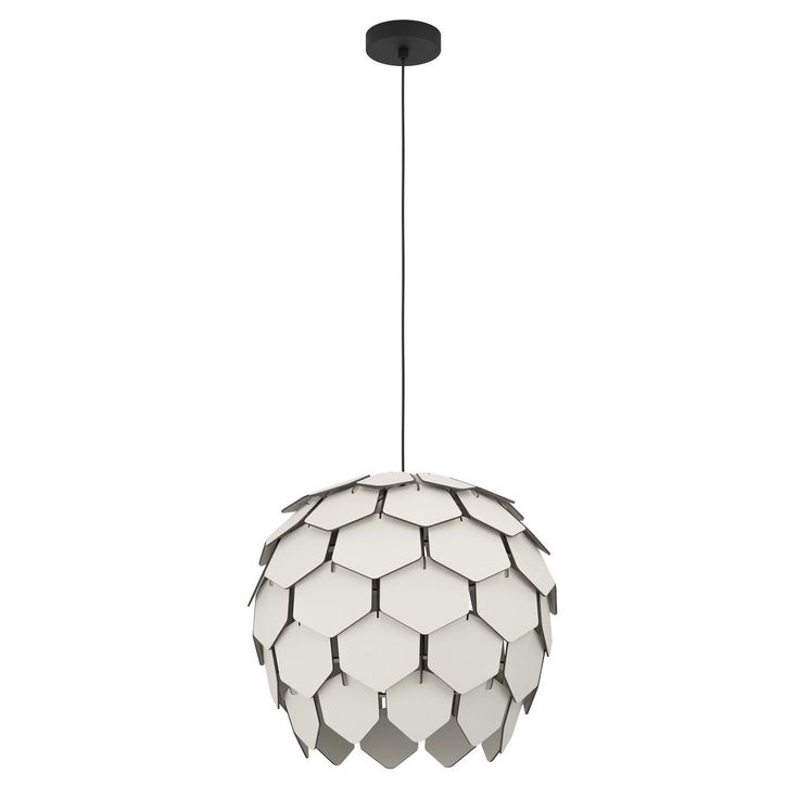 Riippuvalaisin Eglo Mattanza, Ø49.5cm, E27, 40W, IP20, vaaleanharmaa/musta