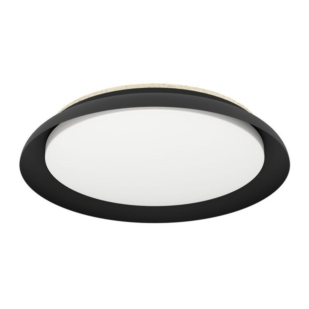 Kattovalaisin Eglo Penjamo, Ø46.5cm, LED, 20W, IP20, musta/puu