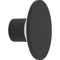 Ulkoseinävalaisin Eglo Rigosa, Ø18.5cm, IP44, 3000K, musta/valkoinen
