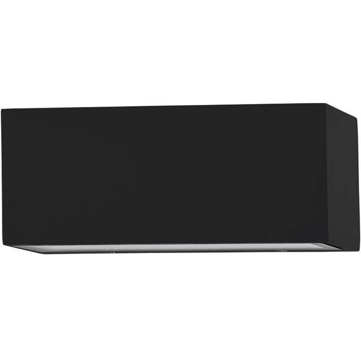 LED-ulkoseinävalaisin Eglo Spongano, 18.5x90cm, 2x5W, musta