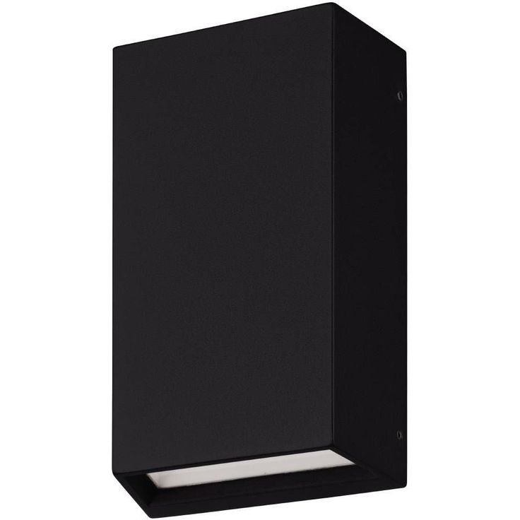 LED-ulkoseinävalaisin Eglo Spongano, 12x20cm, 2x5W, musta