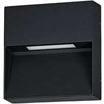 LED-ulkoseinävalaisin Eglo Maruggio, 15x15cm, musta
