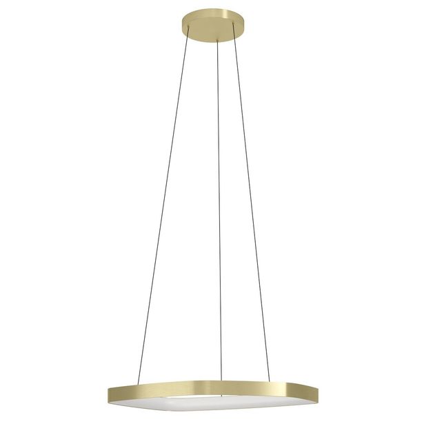Riippuvalaisin Eglo Vallerosa, Ø58cm, LED, 25.2W, IP20, messinki/valkoinen
