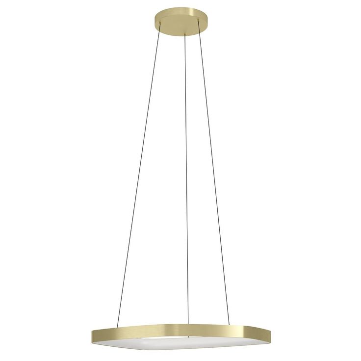 Riippuvalaisin Eglo Vallerosa, Ø58cm, LED, 25.2W, IP20, messinki/valkoinen