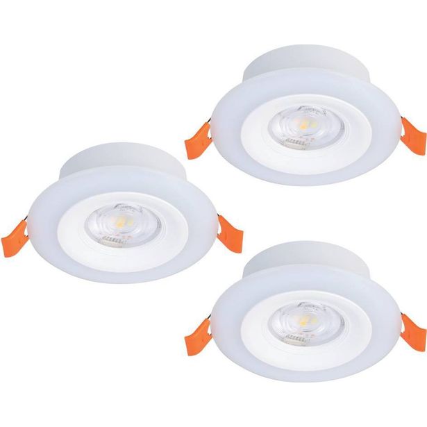 Uppospottisarja Calonge RGB LED 3x3.8W 9.8cm valkoinen