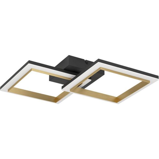 Kattovalaisin Calliera LED 18.4W 52.5x31cm musta/messinki