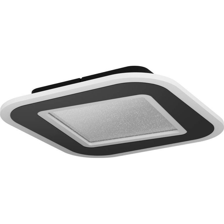 Kattovalaisin Macchioni LED 20W CCT 38x38cm musta/valkoinen