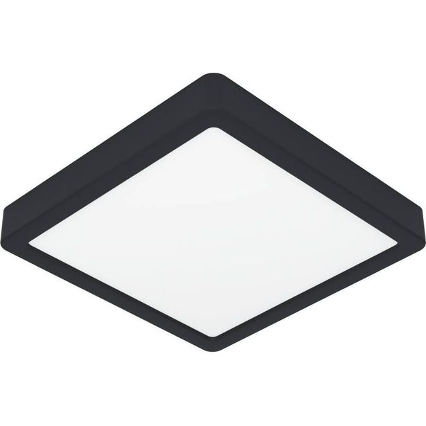 Kattovalaisin Fueva 6-z LED 10.5W RGB CCT 22x22cm musta