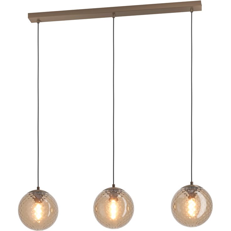 Riippuvalaisin Eglo Rondo 2 20x96cm 3xE27 maks. 40W/kpl IP20 ruskea/tumma pronssi