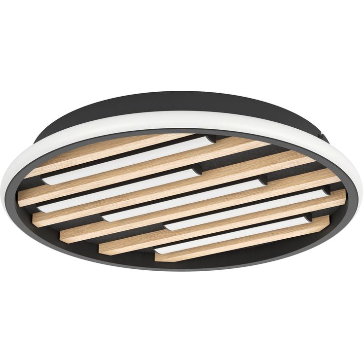 Kattovalaisin Eglo Cembrano Ø38.5cm 21W LED 3000K 2300lm IP20 musta/puu