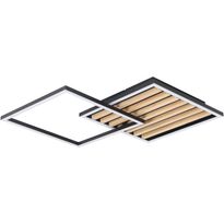Kattovalaisin Eglo Cembrano 48.5x48.5cm 30W LED 3000K 3300lm IP20 musta/puu