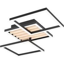 Kattovalaisin Eglo Cembrano 30.5x65.5cm 3x9W LED 3000K 3x1350lm IP20 musta/puu