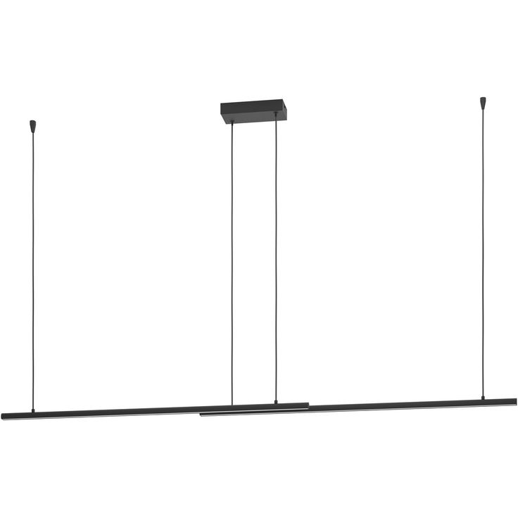 Riippuvalaisin Eglo Flatron-z 9x150cm 2x40W LED Zigbee RGB 2700-6500K 2x2500lm IP20 musta