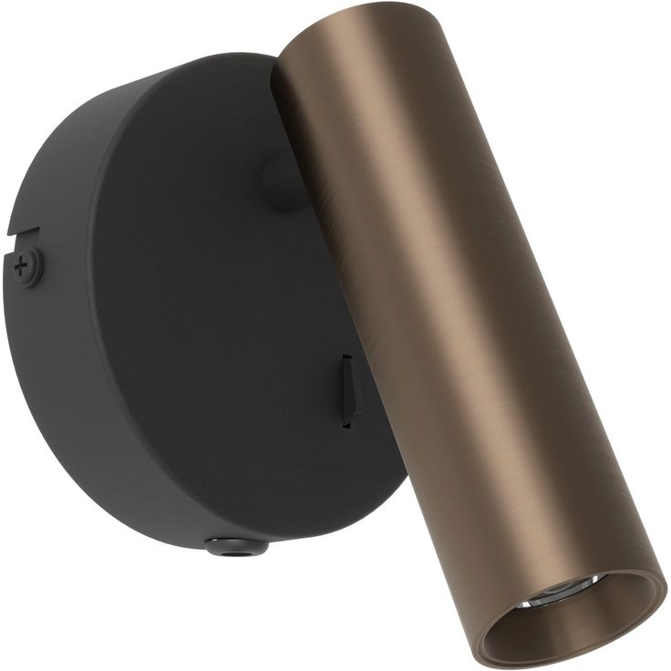 Seinäspottivalaisin Eglo Valproto 5W LED 2700/4000/6500K 500lm IP20 tumma pronssi/musta
