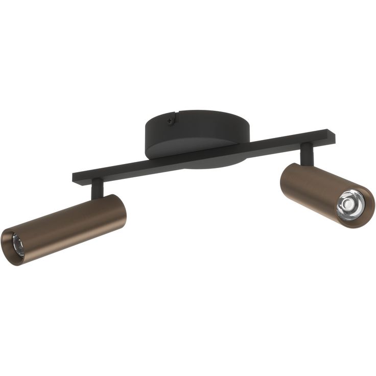 Kattospottivalaisin Eglo Valproto 2x5W LED 2700/4000/6500K 600lm IP20 tumma pronssi/musta