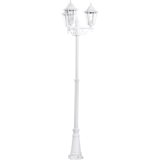 Pylväsvalaisin Eglo Navedo, 3x60W, Ø560x2200mm, E27, IP44, valkoinen/kirkas