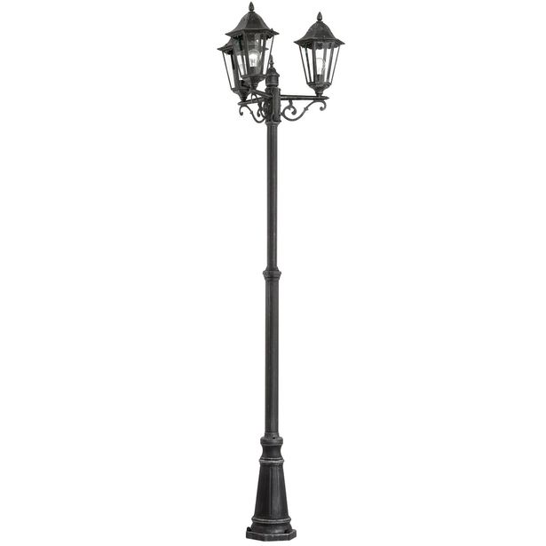 Pylväsvalaisin Eglo Navedo, 3x60W, Ø560x2200mm, E27, IP44, musta/kirkas