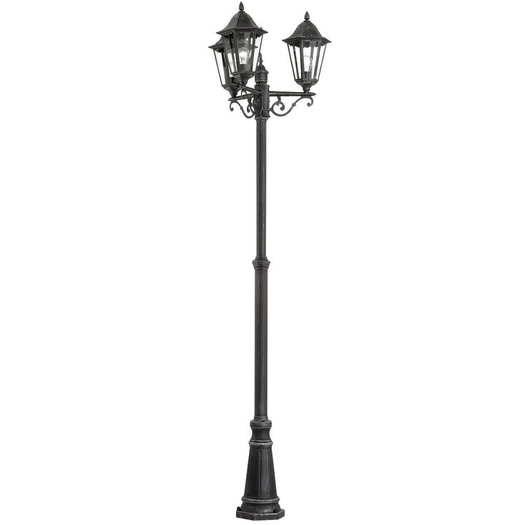 Pylväsvalaisin Eglo Navedo, 3x60W, Ø560x2200mm, E27, IP44, musta/kirkas