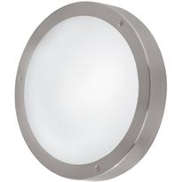 LED-katto-/seinävalaisin Eglo Vento 1, ruostumaton teräs/valkoinen