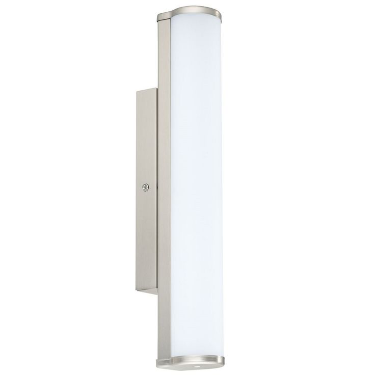LED-peilivalaisin Eglo Calnova, 8W, 50x350x85mm, IP44, himmennettävä, harjattu teräs/valkoinen