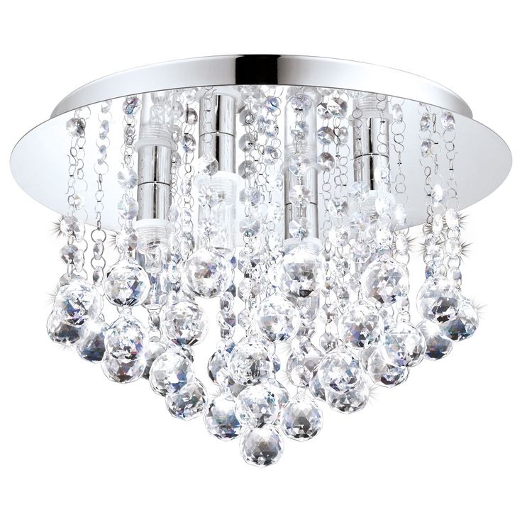 LED-kattovalaisin Eglo Almonte, 4x3W, Ø350x230mm, G9, IP44, kromi/kirkas
