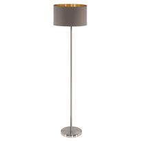 Lattiavalaisin Eglo Maserlo, 60W, Ø380x1510mm, E27, IP20, beige/harjattu teräs/kulta