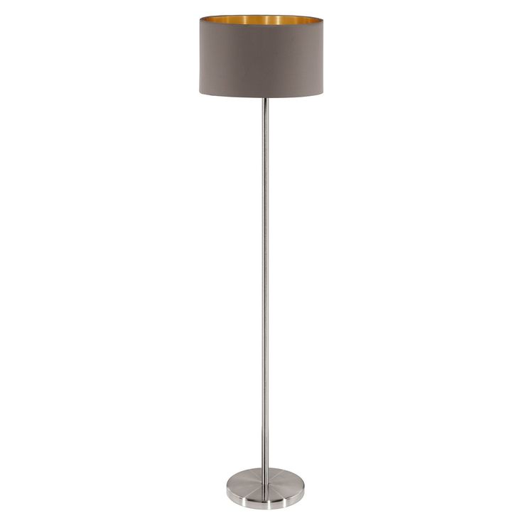 Lattiavalaisin Eglo Maserlo, 60W, Ø380x1510mm, E27, IP20, beige/harjattu teräs/kulta