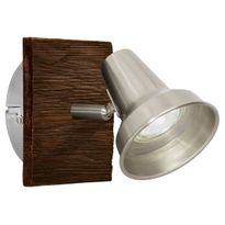 LED-seinäspotti Eglo Filipina, 120x120mm, teräs, ruskea 95646