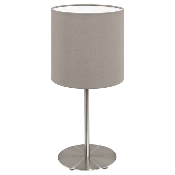 Pöytävalaisin Eglo Pasteri, 275mm, teräs, taupe 95726
