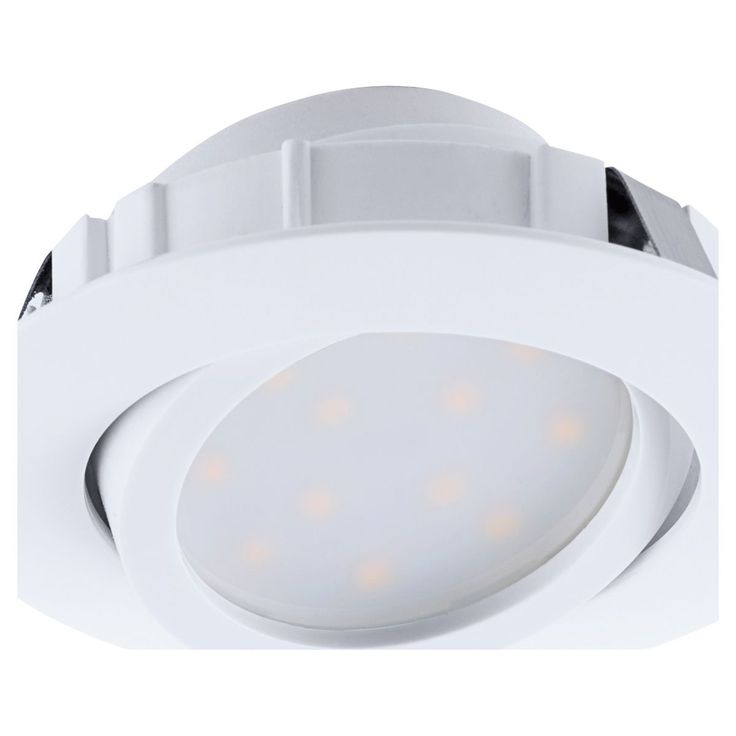 LED-alasvalo Eglo Pineda 6W, Ø84mm, valkoinen, himmennettävä 95854