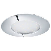LED-alasvalo Eglo Pineda 12W, Ø102mm, IP44, kromi 95888