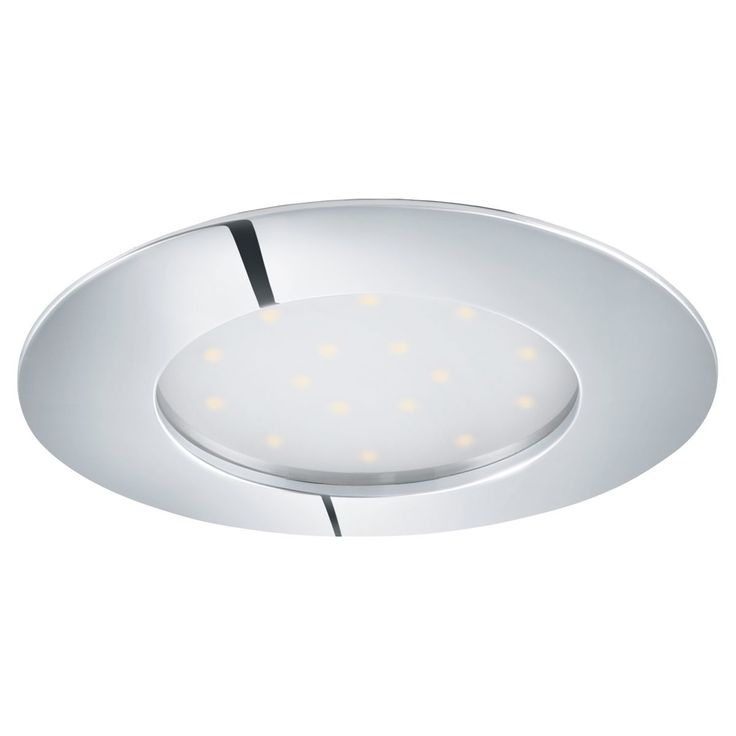 LED-alasvalo Eglo Pineda 12W, Ø102mm, IP44, kromi 95888