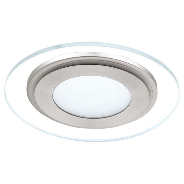 LED-alasvalo Eglo Pineda 12W, Ø145mm, valkoinen, teräs 95932