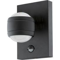 LED-ulkoseinävalaisin Eglo Sesimba, liiketunnistimella, musta