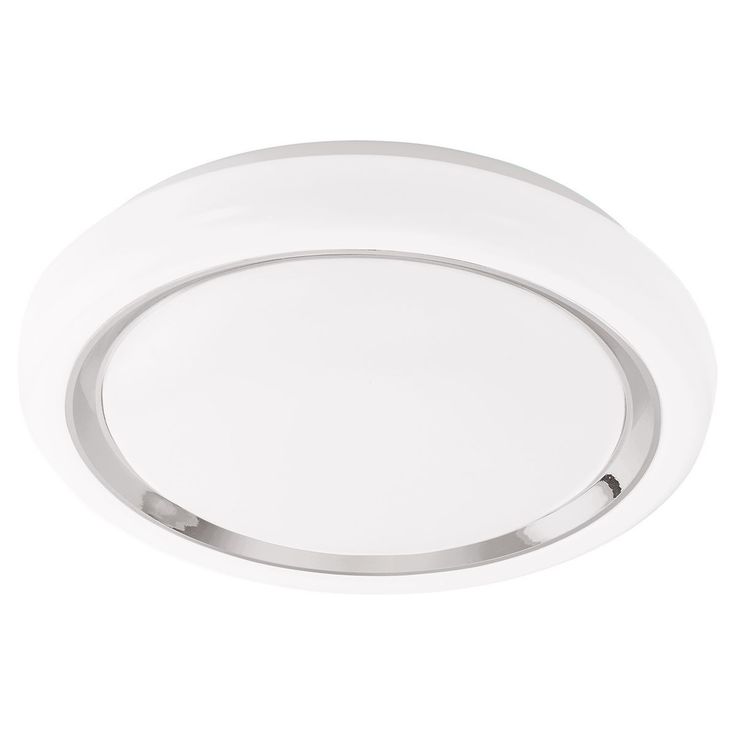 LED-plafondi Eglo Capasso, Ø340mm, valkoinen, kromi 96023