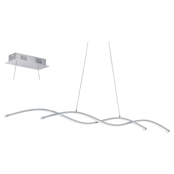 LED-riippuvalaisin Eglo Lasana 2, 1200mm, kromi, valkoinen 96104