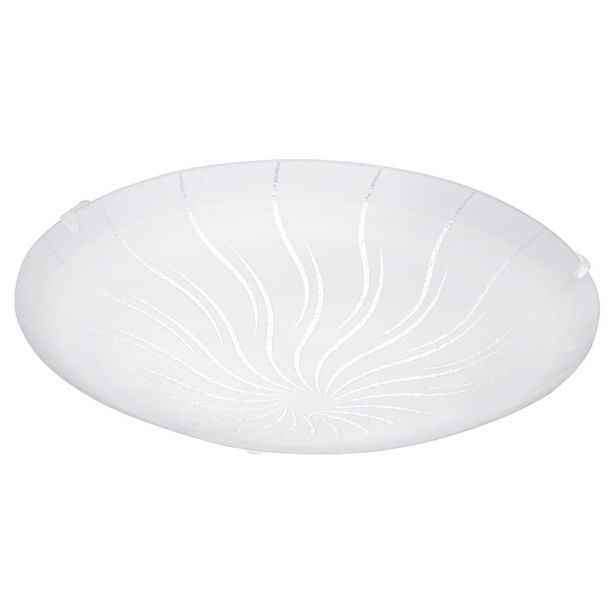 LED-plafondi Eglo Margitta 1, Ø315mm, valkoinen, kuvioitu 96111