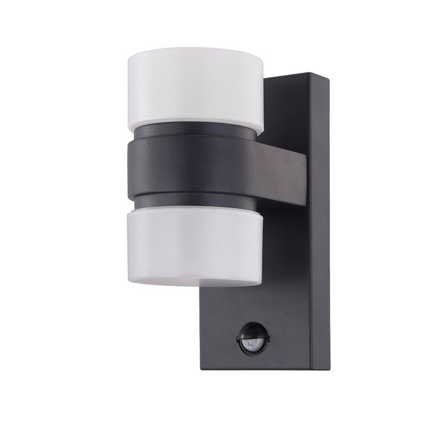 LED-tunnistinvalaisin Eglo Atollari, 2x6W, 100x230x155mm, IP44, antrasiitti/valkoinen