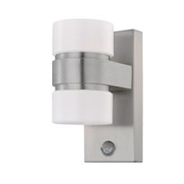 LED-tunnistinvalaisin Eglo Atollari, 2x6W, 100x230x155mm, IP44, hopea/valkoinen