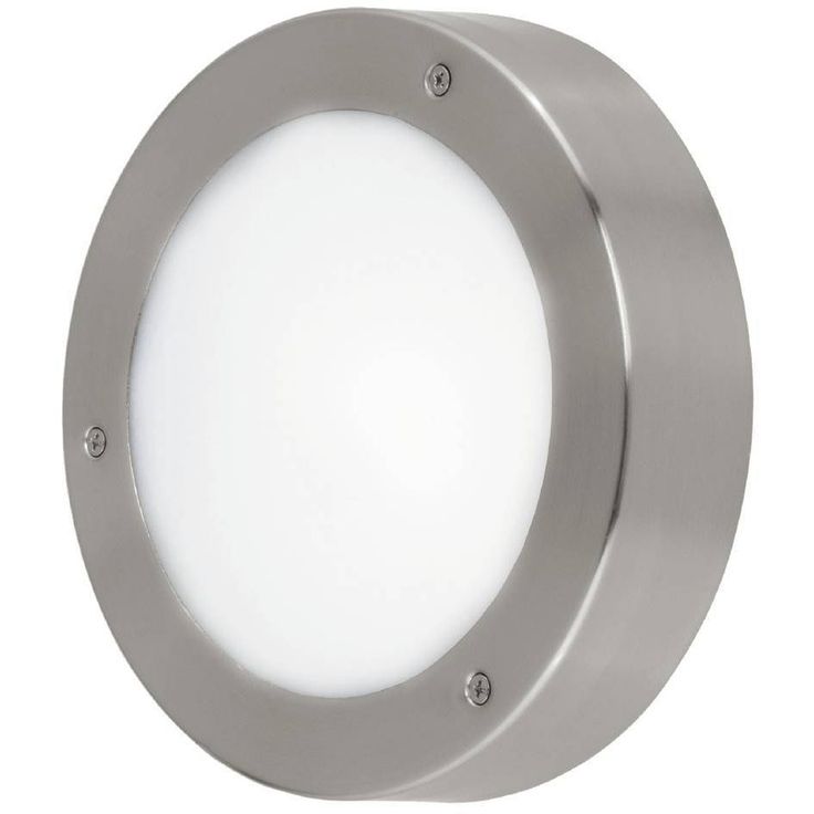 LED-katto-/seinävalaisin Eglo Vento 2, ruostumaton teräs/valkoinen