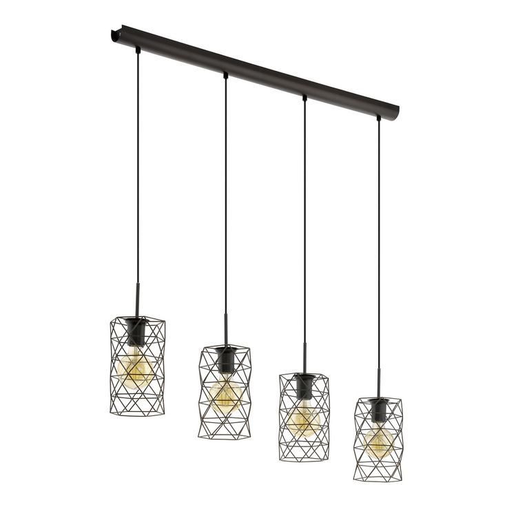 Riippuvalaisin Eglo Estevau, 4x60W, 975x1100x145mm, E27, IP20, ruskea